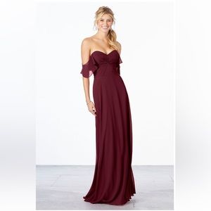 Bordeaux Bridesmaid Dress